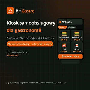 BHGastro Kiosk - oprogramowanie kiosku samoobsługowego