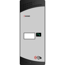 Bramofon DPH jednoprzyciskowy z czytnikiem identyfikatorów